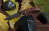 19cm Knife with a Twisted Maple wood handle - code MKN3