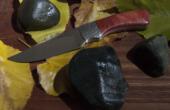 22cm Knife with Red Ivory Wood Handle - code MKN5